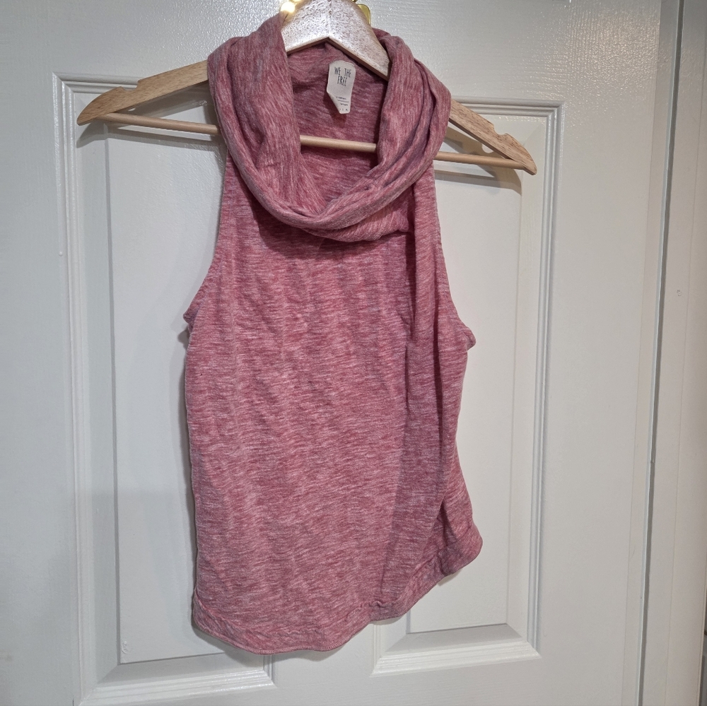 We The Free Flowy Heathered Rose Sleeveless Cowl Neck Tank XS - Picture 8 of 10
